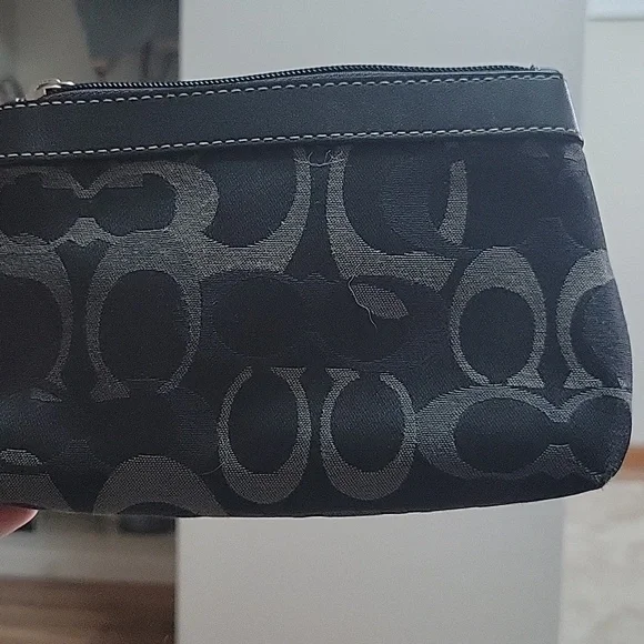 Coach Black Signature Mini Clutch - Picture 2 of 6